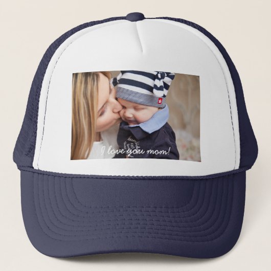 Personalisierte Geschenke für die Mama Fügen Sie I Truckerkappe (Vorderseite)