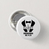 Personalisierte Geschenke für die Trauzeugen Button (Vorne & Hinten)