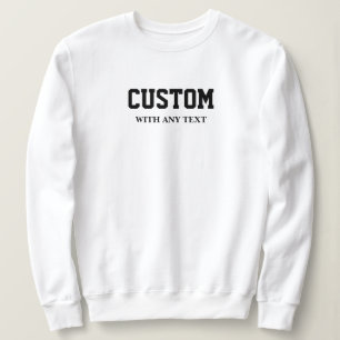 Personalisierte Geschenke für eine angepasste Crew Sweatshirt