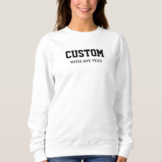 Personalisierte Geschenke für eine angepasste Crew Sweatshirt (Vorderseite)