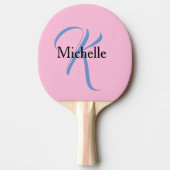 Personalisierte Geschenke für Frauen - Monogramm R Tischtennis Schläger (Vorderseite)