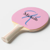 Personalisierte Geschenke für Frauen - Monogramm R Tischtennis Schläger (Vorderseite)