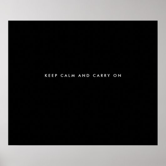 Personalisierte Geschenke für Männer schwarzes Zit Poster (Vorne)