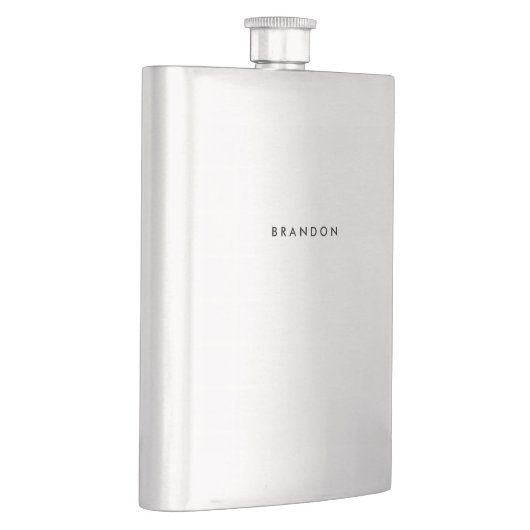 Personalisierte Geschenke für Männer - Stahlkolben Flachmann (Rechts)