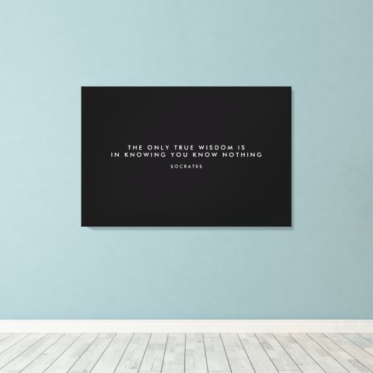 Personalisierte Geschenke für Männer Zitat gezackt Leinwanddruck (Insitu (Holzboden))