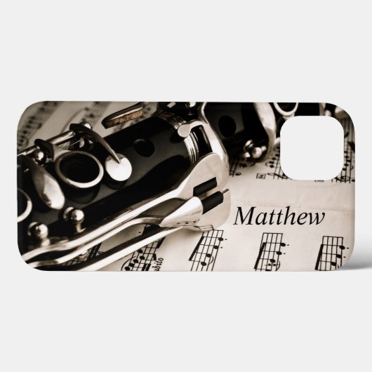 Personalisierte Geschenke für Oboisten-Clarinetist Case-Mate iPhone Hülle (Rückseite (Horizontal))