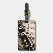 Personalisierte Geschenke für OboistsClarinetists Gepäckanhänger (Vorderseite vertikal)