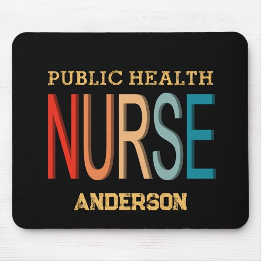 Personalisierte Geschenke für öffentliche Gesundhe Mousepad (Vorne)
