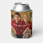 Personalisierte Geschenke für Oma können kühlen Dosenkühler (Kanne Rückseite)