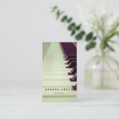 Personalisierte Geschenke für Pianisten Visitenkarte (Stehend Vorderseite)