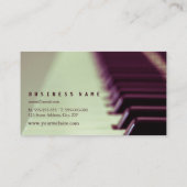 Personalisierte Geschenke für Pianisten Visitenkarte (Rückseite)