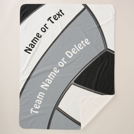 Personalisierte Geschenke für Volleyballspieler Sherpadecke (Vorderseite)