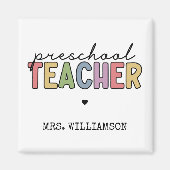 Personalisierte Geschenke für Vorschullehrer Magnet (Vorne)