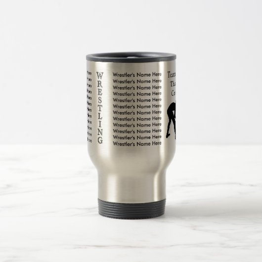 Personalisierte Geschenke für Wrestling-Trainer Reisebecher (Mittel)
