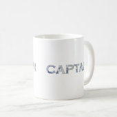 Personalisierte Geschenke Kapitäns Kaffeetasse (VorderseiteRechts)