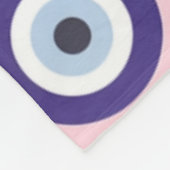 Personalisierte Geschenke mit Böser-Augen-Muster i Fleecedecke (Ecke)