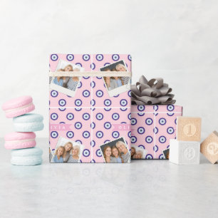 Personalisierte Geschenke mit Böser-Augen-Muster i Geschenkpapier