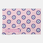 Personalisierte Geschenke mit Böser-Augen-Muster i Geschirrtuch (Horizontal)