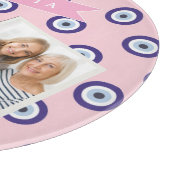 Personalisierte Geschenke mit Böser-Augen-Muster i Schneidebrett (Ecke)