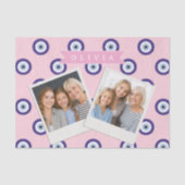 Personalisierte Geschenke mit Böser-Augen-Muster i Seidenpapier (Vorderseite)