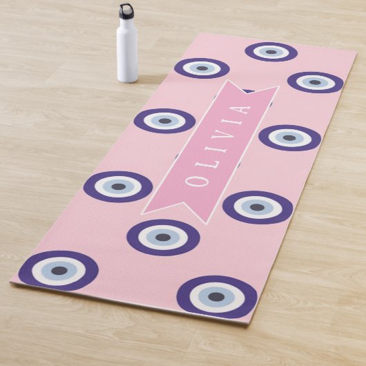 Personalisierte Geschenke mit Böser-Augen-Muster i Yogamatte (Beispiel)