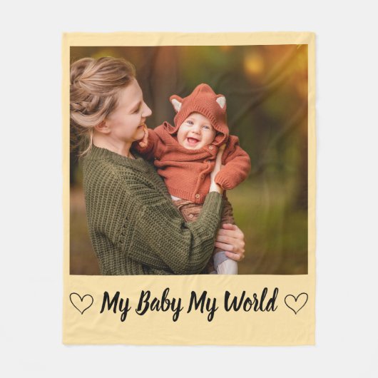 Personalisierte Geschenke mit Foto für Mutter zum Fleecedecke (Vorderseite)