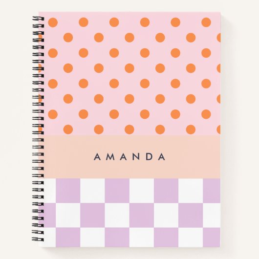 Personalisierte Geschenke mit Monogramm, Pastell,  Notizblock (Vorderseite)