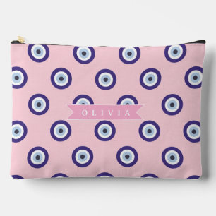 Personalisierte Geschenke mit rosa bösen Augen-Mus Zubehörtasche