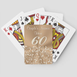 Personalisierte Geschenke oder Favoriten zum 60. H Spielkarten