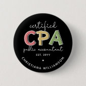 Personalisierte Geschenke von Wirtschaftsprüfern m Button (Vorderseite)