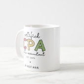 Personalisierte Geschenke von Wirtschaftsprüfern m Kaffeetasse (Vorderseite Links)