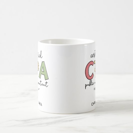 Personalisierte Geschenke von Wirtschaftsprüfern m Kaffeetasse (Mittel)