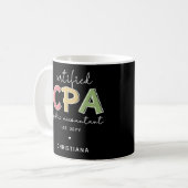 Personalisierte Geschenke von Wirtschaftsprüfern m Kaffeetasse (Vorderseite Links)