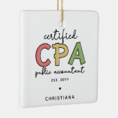 Personalisierte Geschenke von Wirtschaftsprüfern m Keramikornament (Rechts)