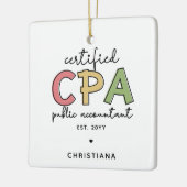 Personalisierte Geschenke von Wirtschaftsprüfern m Keramikornament (Links)