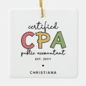Personalisierte Geschenke von Wirtschaftsprüfern m Keramikornament (Vorderseite)