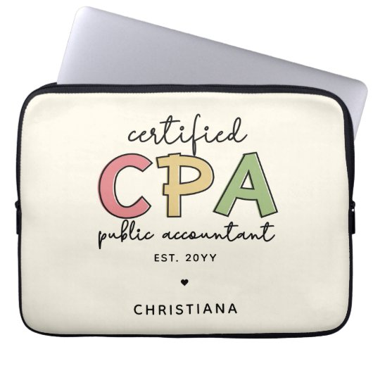 Personalisierte Geschenke von Wirtschaftsprüfern m Laptopschutzhülle (Vorderseite)