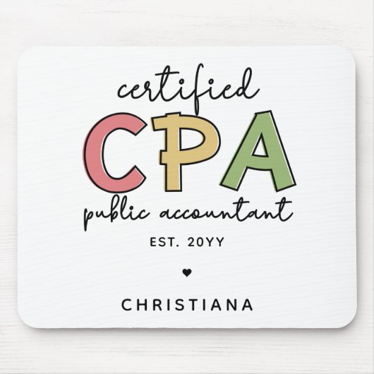 Personalisierte Geschenke von Wirtschaftsprüfern m Mousepad (Vorne)