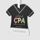 Personalisierte Geschenke von Wirtschaftsprüfern m Ornament (Vorderseite)