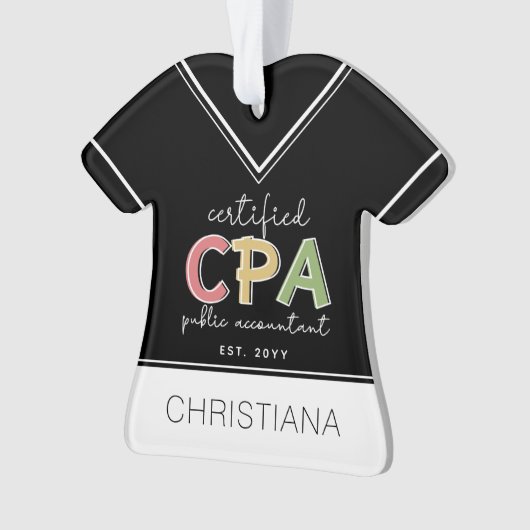 Personalisierte Geschenke von Wirtschaftsprüfern m Ornament (Vorderseite)