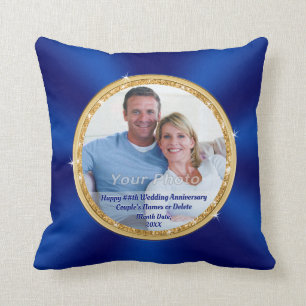 Personalisierte Geschenke zum blauen Jahrestag, Lö Kissen