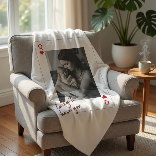 Personalisierte Geschenke zum Muttertag mit Foto Fleecedecke