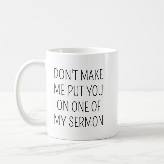 Personalisierte Geschenke, zwing mich nicht, dich  Kaffeetasse (Links)