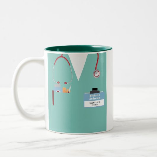 Personalisierte Geschenkgutscheine Tasse mit Rubri (Links)