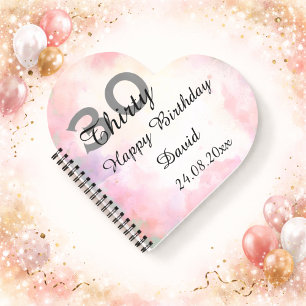 Personalisierte Geschenkidee für einen 30. Geburts Notizblock