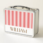 Personalisierte Geschenkidee für farbiges Fleisch Metall Brotdose (Rückseite)