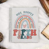 personalisierte Geschenkidee Rainbow Spiral Notizblock