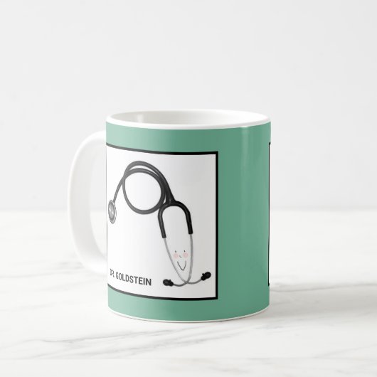 Personalisierte Geschenkideen für Ärzte Kaffeetasse (Vorderseite Links)