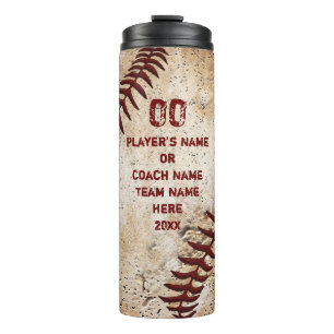 Personalisierte Geschenkideen für Baseballtrainer, Thermosbecher