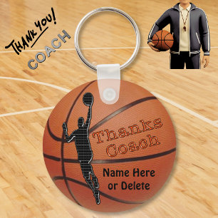 Personalisierte Geschenkideen für Basketballtraine Schlüsselanhänger